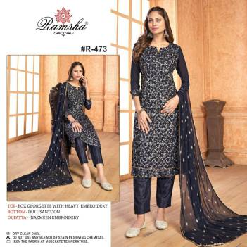 R 473 By Ramsha Designer Partywear Salwar Kameez Collection - Copy